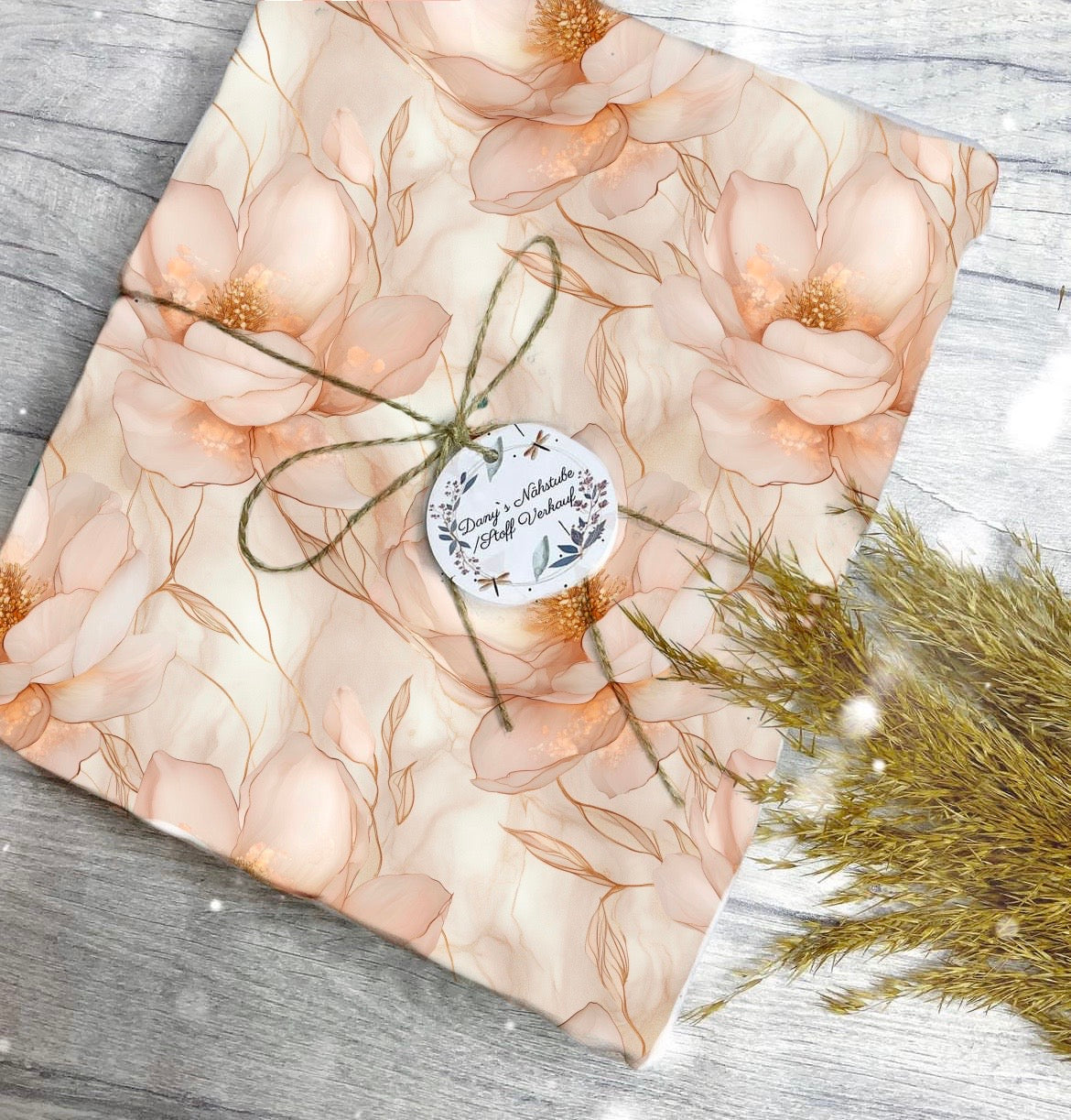 Beige Blumen  Dauervorbestellung